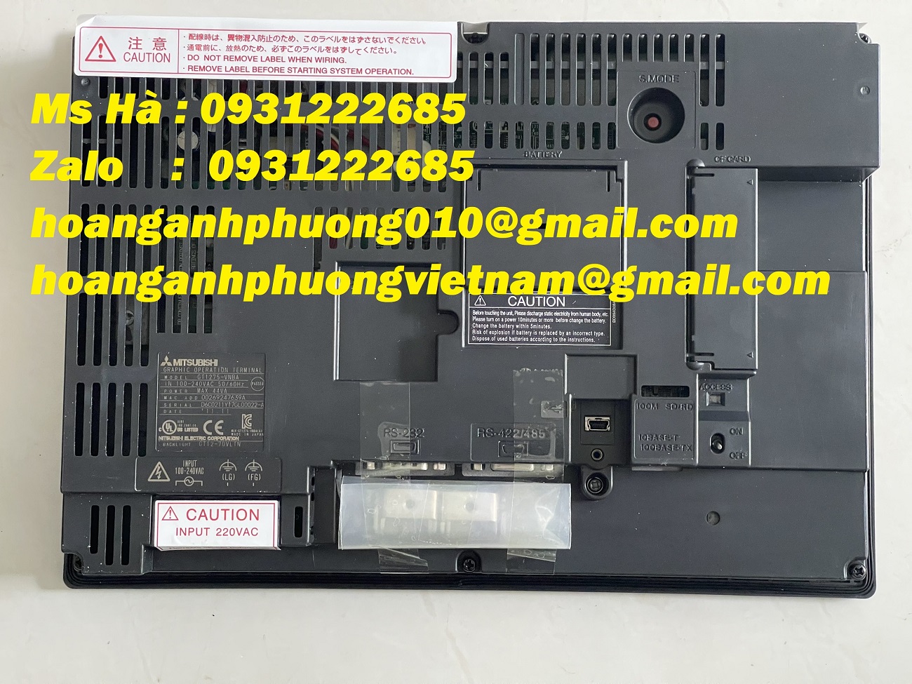 Cung cấp các dòng HMI mitsubishi GT1275-VNBA giá tốt